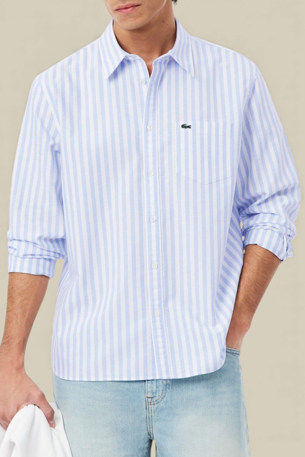 LACOSTE חולצת כפתורים אוקספורד