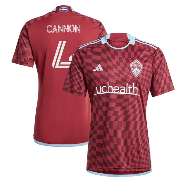 Reggie Cannon Colorado Rapids adidas 2024 One Flag Kit Replica Player Jersey - Burgundy
