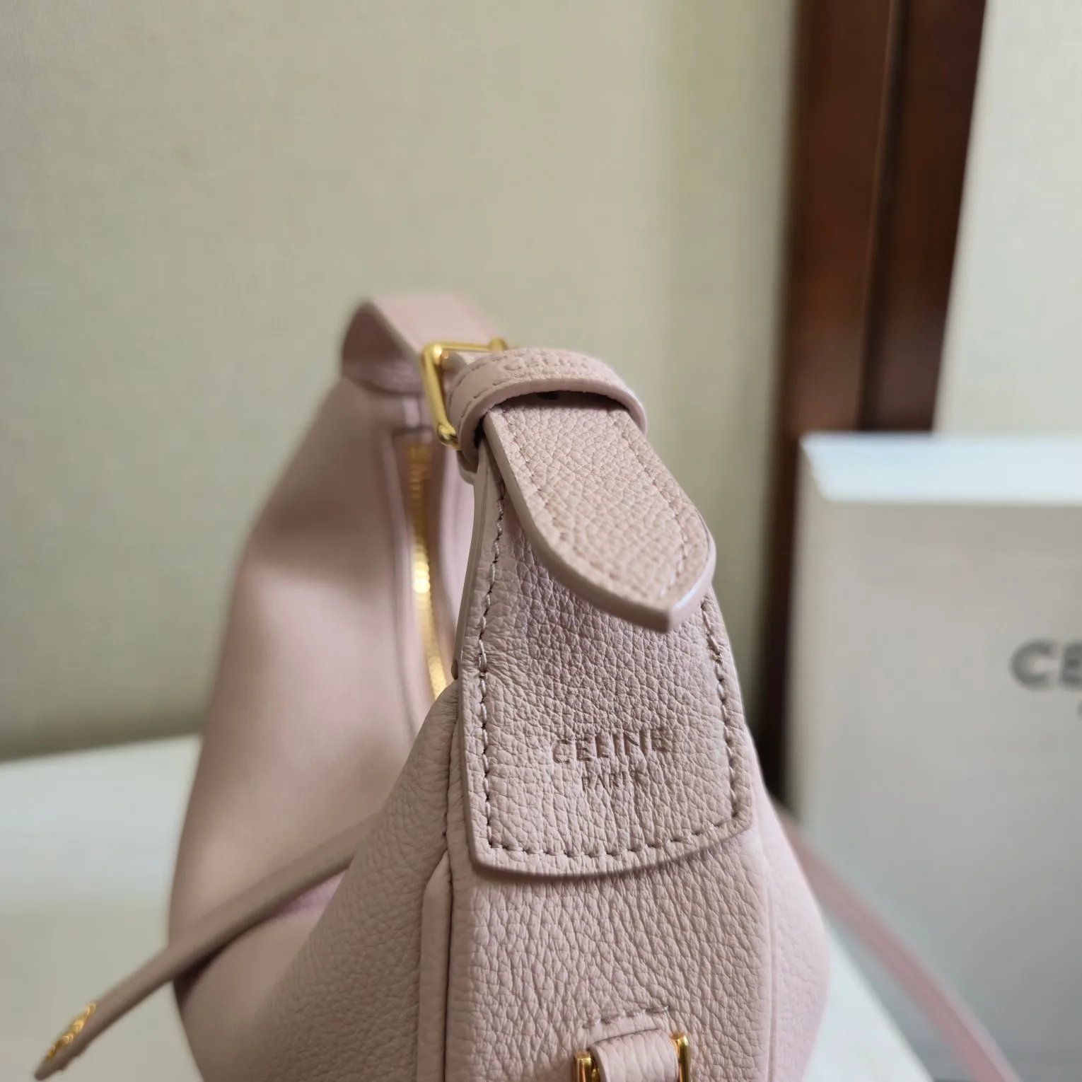 Celine Pink Calfskin Hobo Bag product photo from LabelPicks