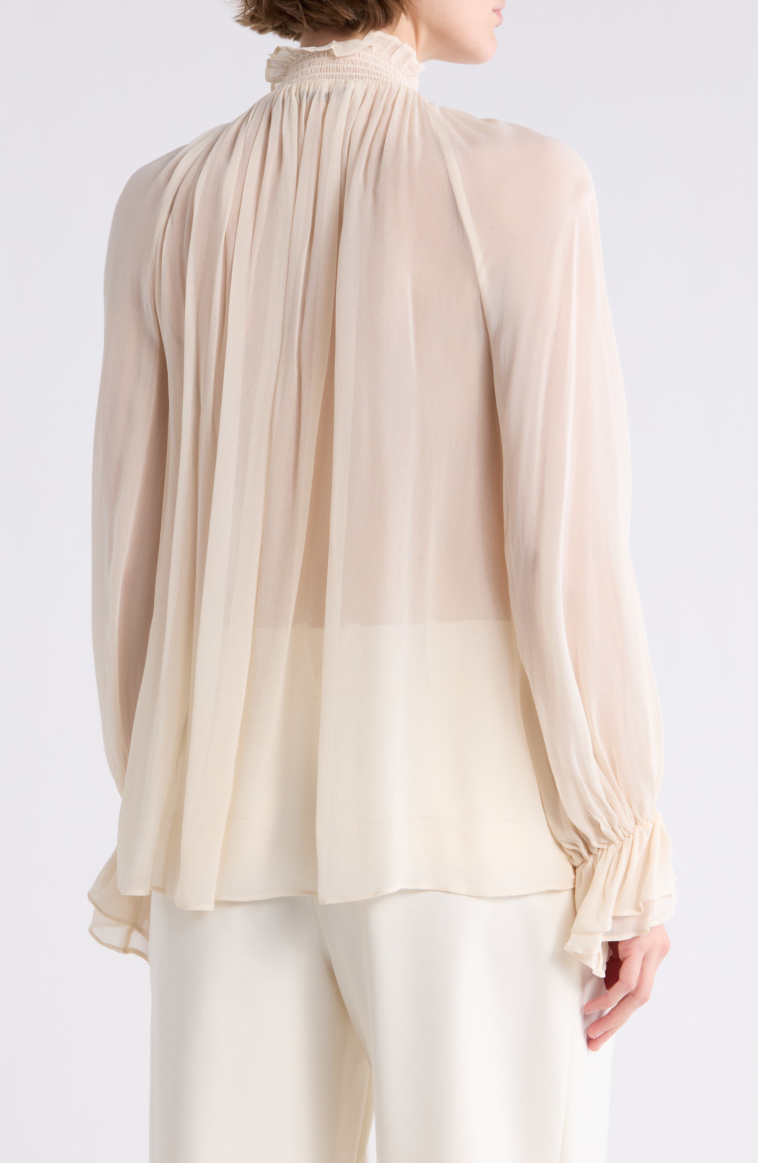 Alice + Olivia Josephine Tie Neck Top
