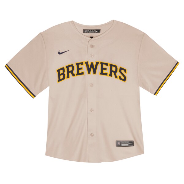 Christian Yelich Milwaukee Brewers Nike Toddler Home Game Jersey - Cream