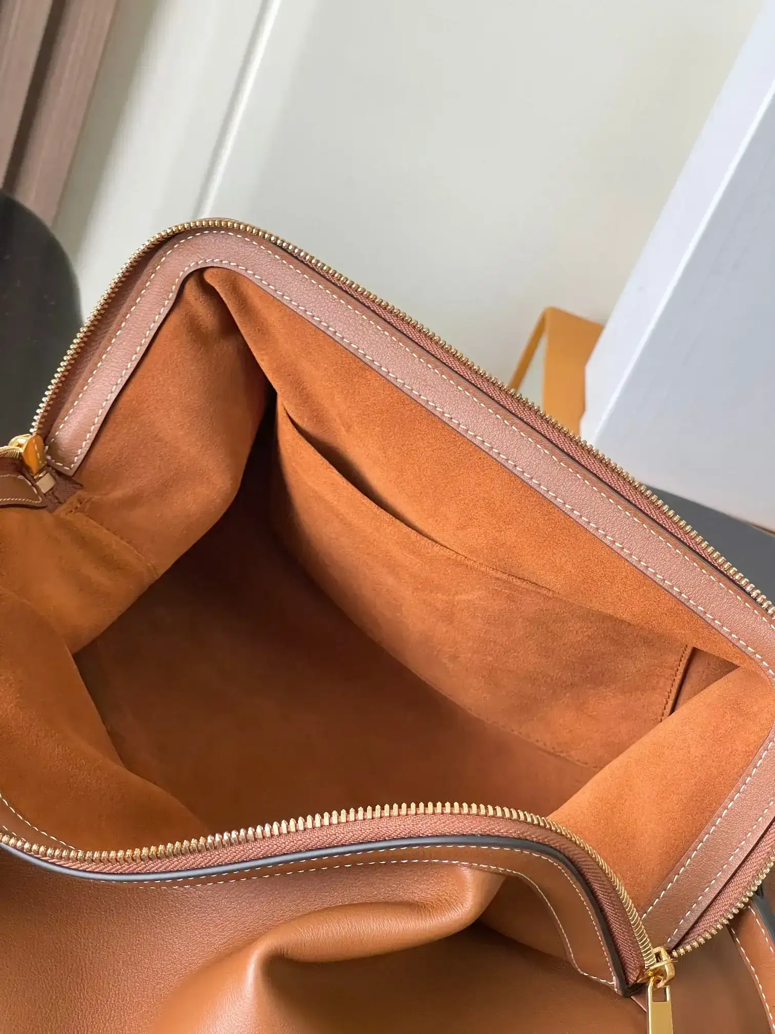 Celine Brown Calfskin Top Handle Bag product photo from LabelPicks