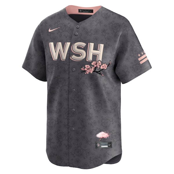 Stephen Strasburg Washington Nationals Nike City Connect Limited Player Jersey - Charcoal