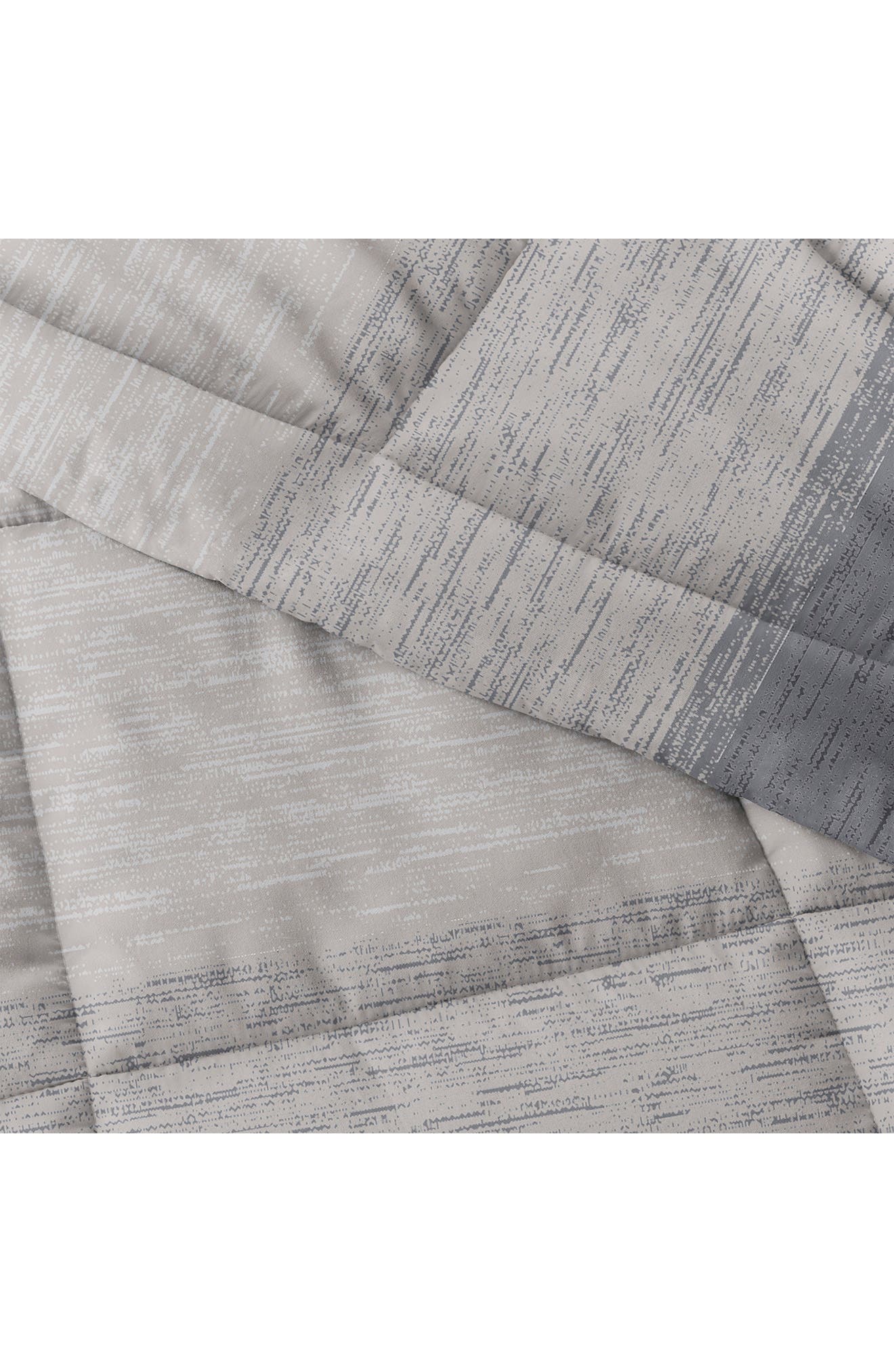 HOMESPUN HOME SPUN Premium Ultra Soft Gray Ombré Down-Alternative Comforter