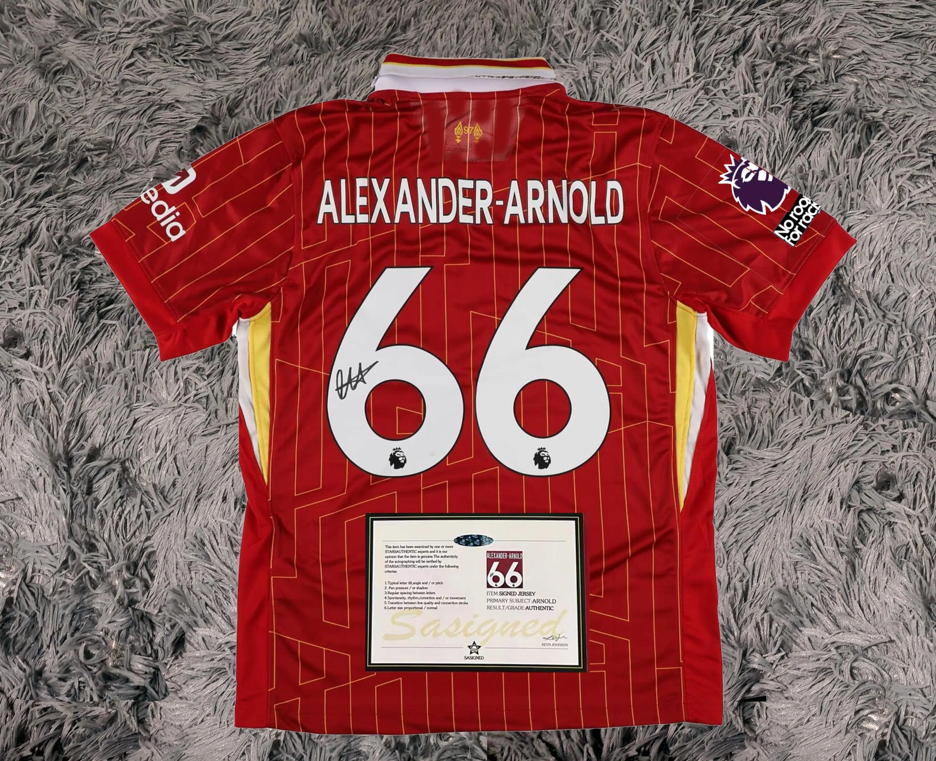 Trent Alexander-Arnold SIGNED Liverpool 24/25 Home Jersey/Shirt - COA - 2024