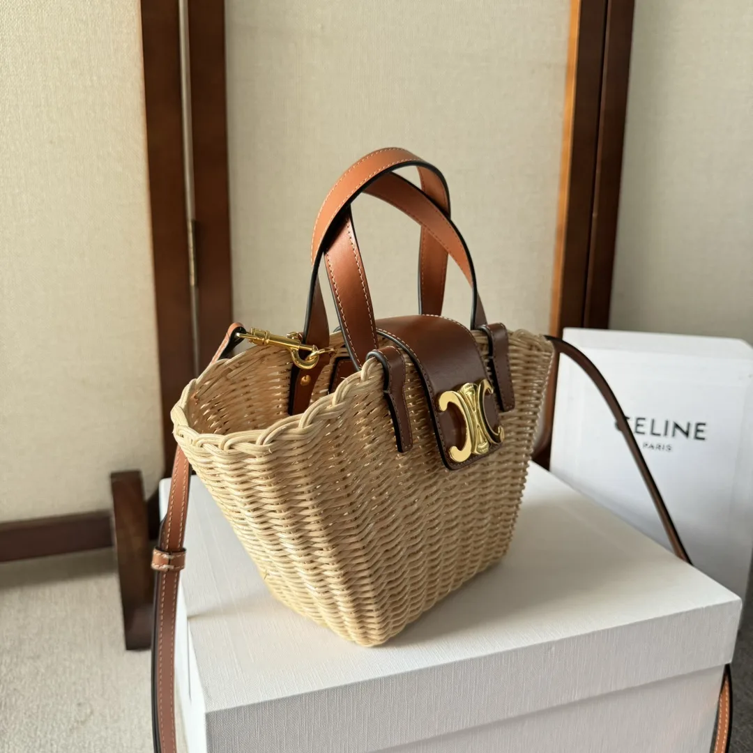 Celine Straw Woven Shoulder Bag product photo from LabelPicks