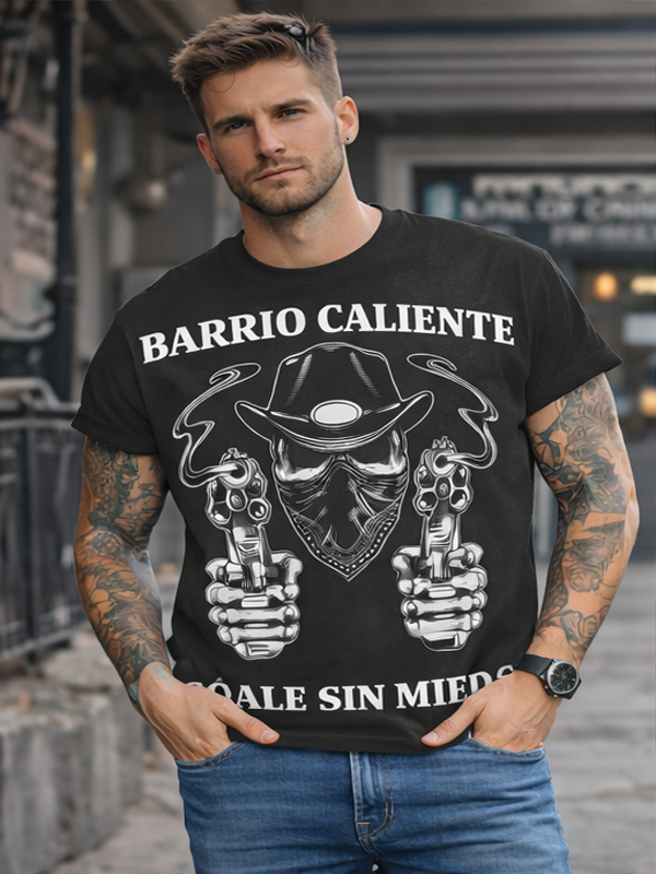 Remera “Bala y Barrio” – Calle y Calavera