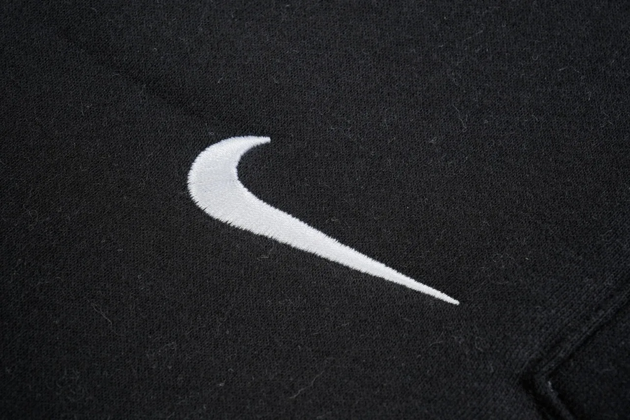 Nike Black Swoosh Embroidered Track Pants product photo from LabelPicks