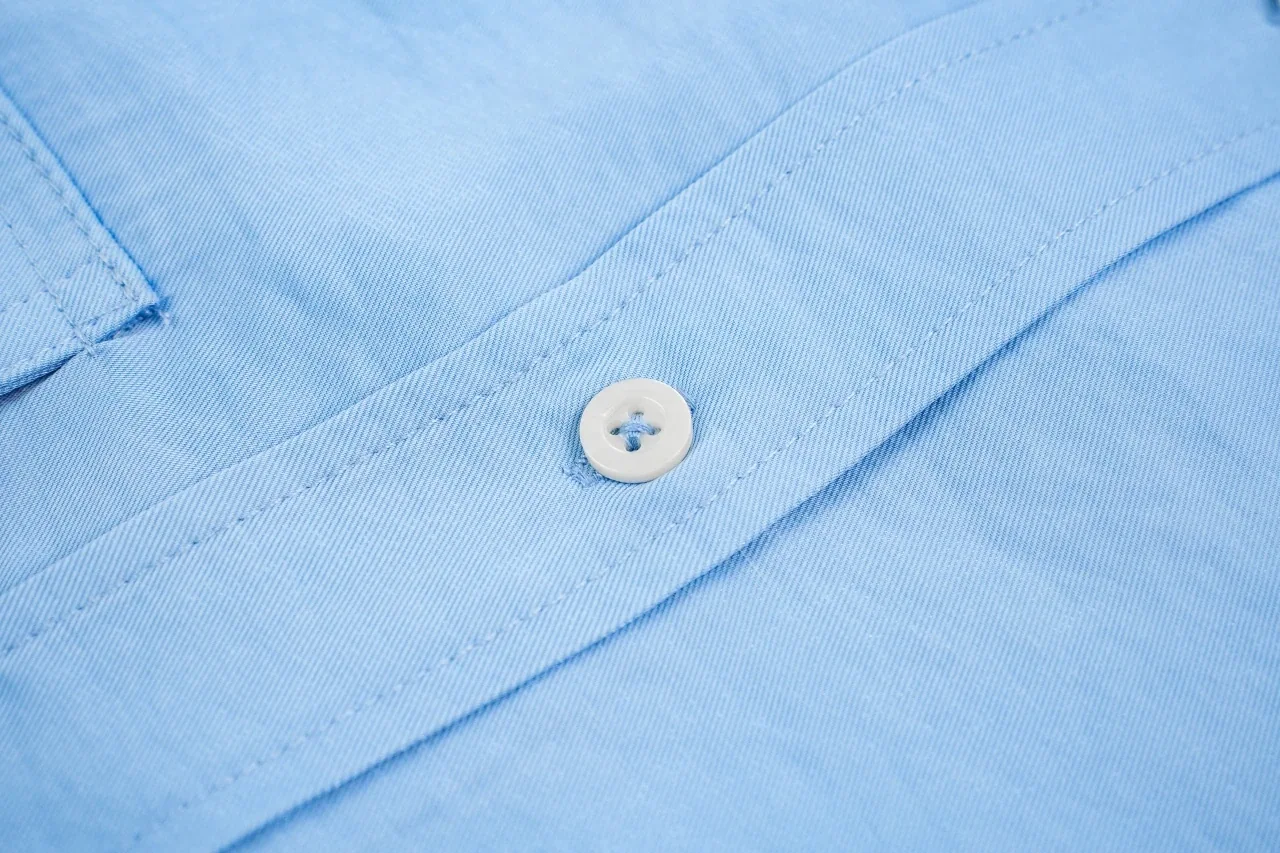 Miu Miu Light Blue Bow Poplin Long Sleeve Shirt product photo from LabelPicks