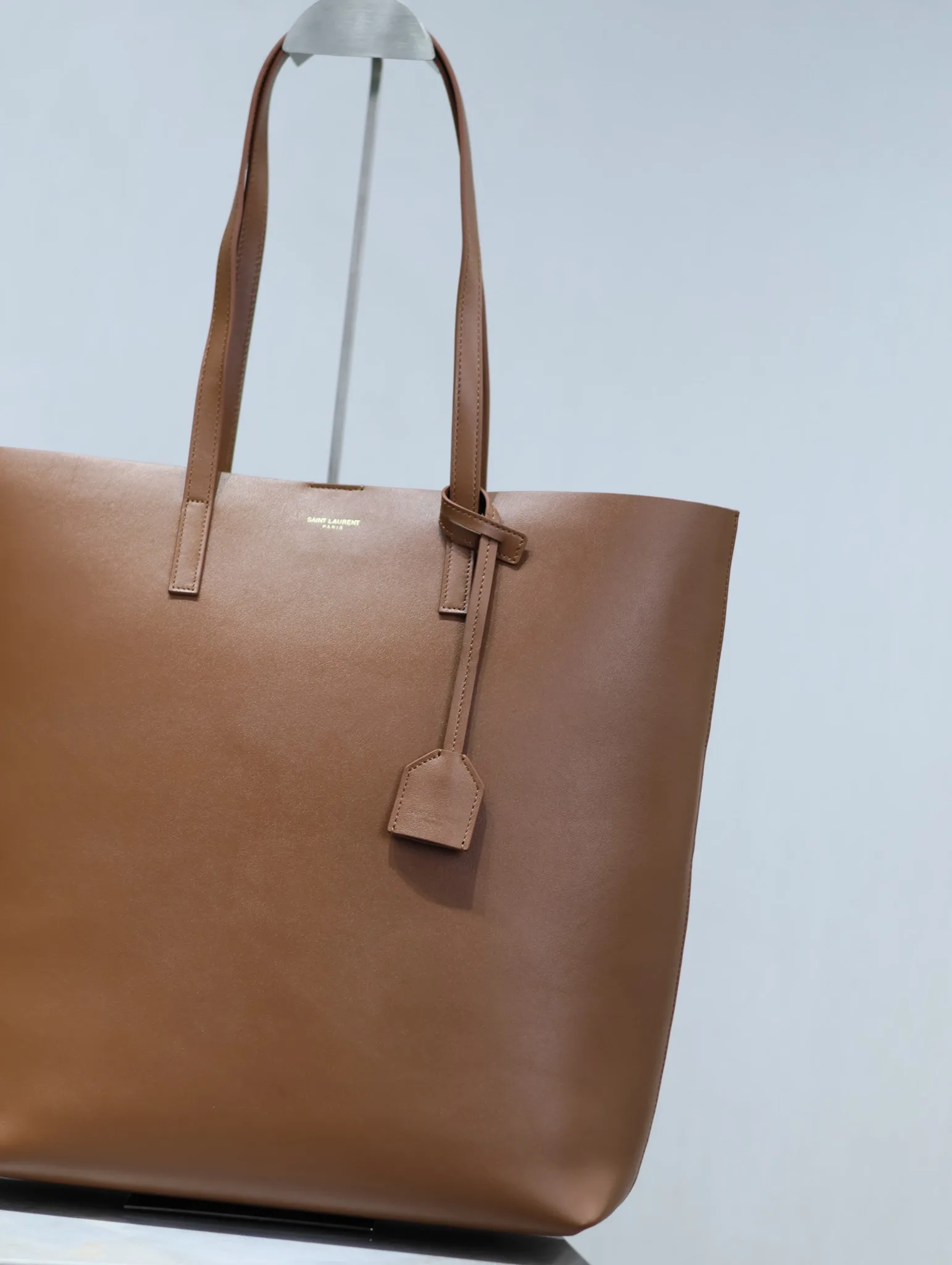 Saint Laurent Brown Calfskin Tote Bag product photo from LabelPicks