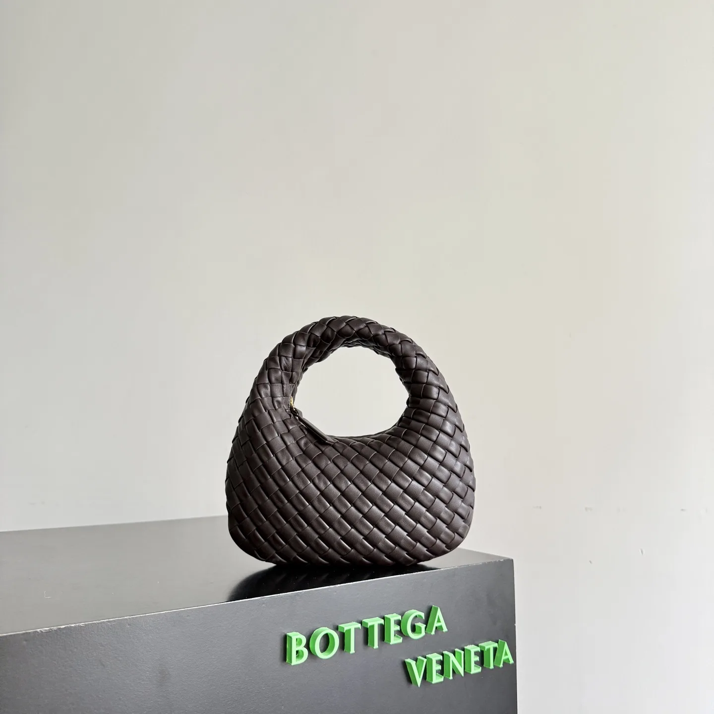 Bottega Veneta Pink Intrecciato Woven Leather Shoulder Bag product photo from LabelPicks