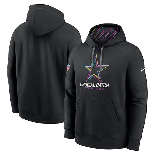 Dallas Cowboys Nike 2024 NFL Crucial Catch Club Pullover Hoodie - Black