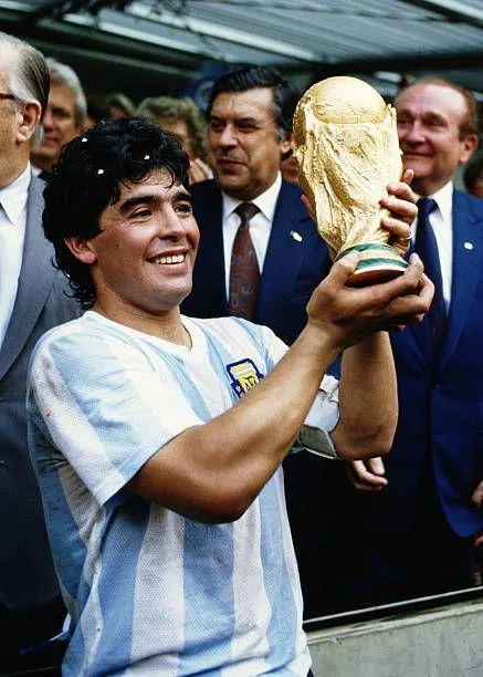 Diego Maradona SIGNED Argentina 1986 Home Jersey/Shirt - COA - Retro