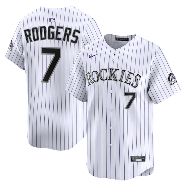 Brendan Rodgers Colorado Rockies Nike Home Limited Player Jersey - White