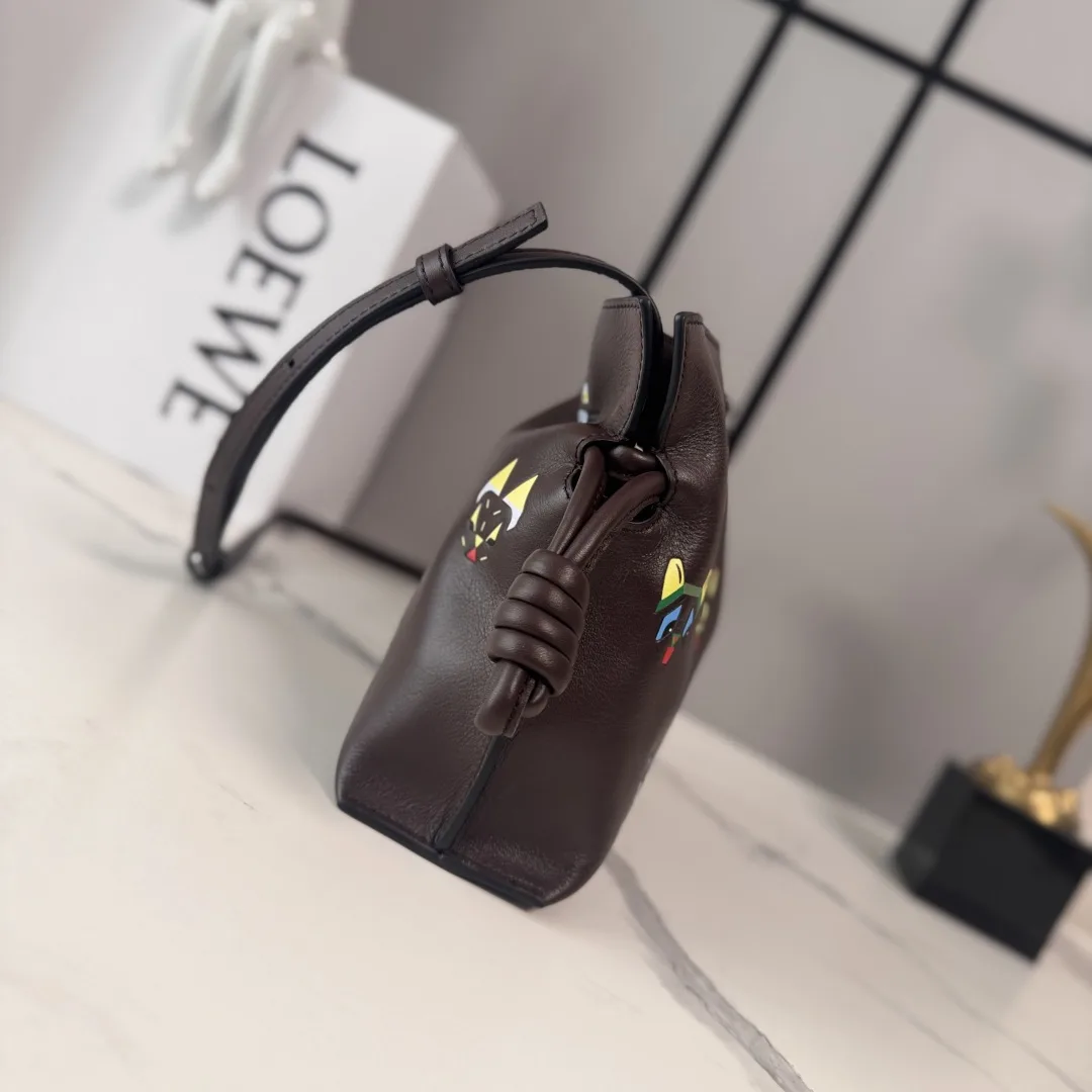 Loewe Gold Flamenco Calfskin Bucket Bag product photo from LabelPicks