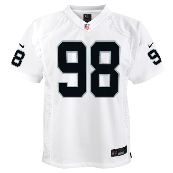 Maxx Crosby Las Vegas Raiders Nike Youth Player Game Jersey - White