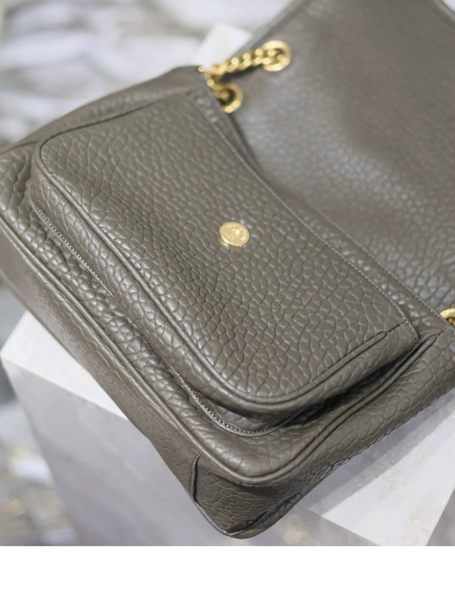 Saint Laurent Green Niki Lambskin Shoulder Bag product photo from LabelPicks