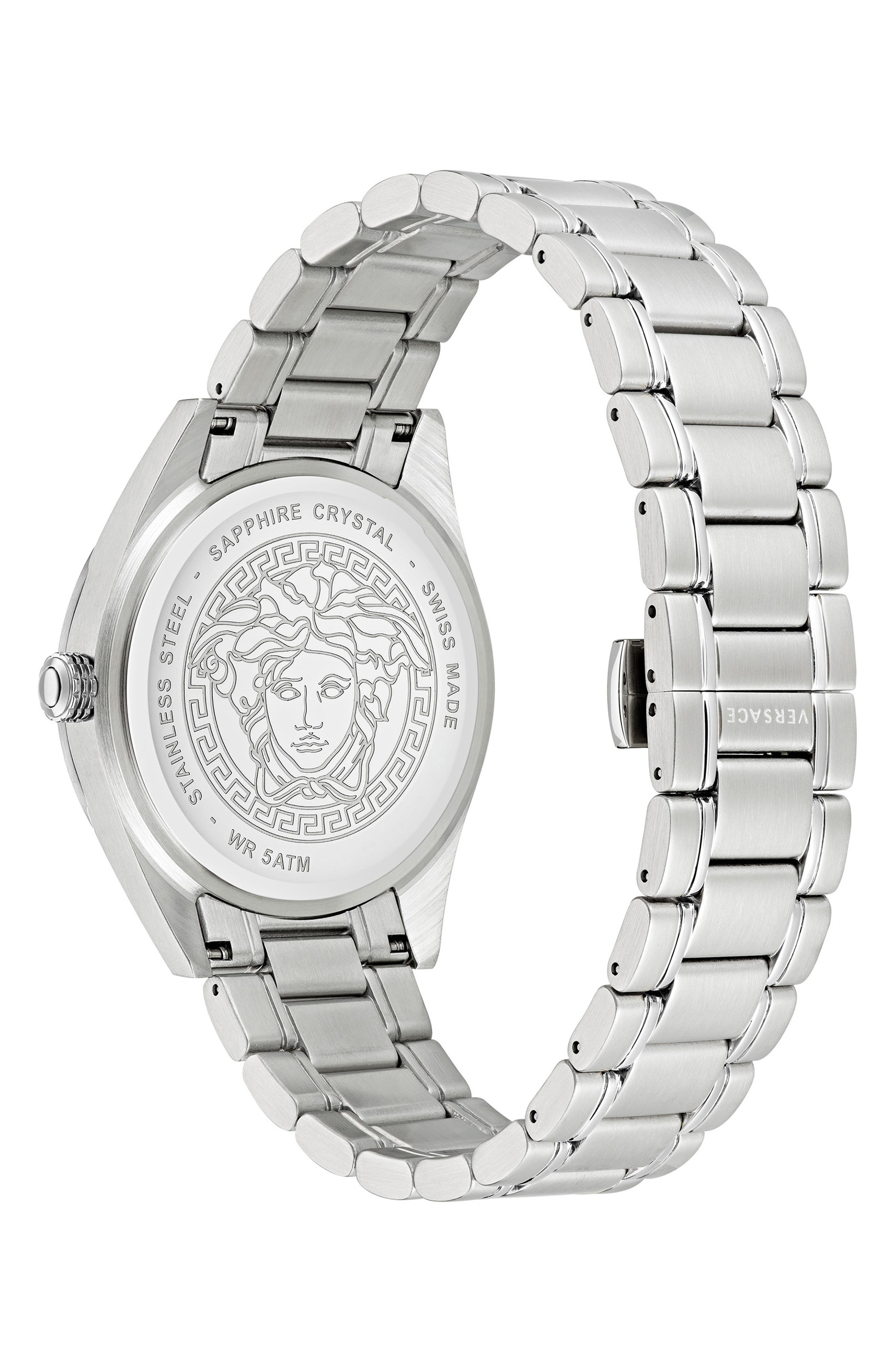 Versace V-Code Bracelet Watch, 42mm