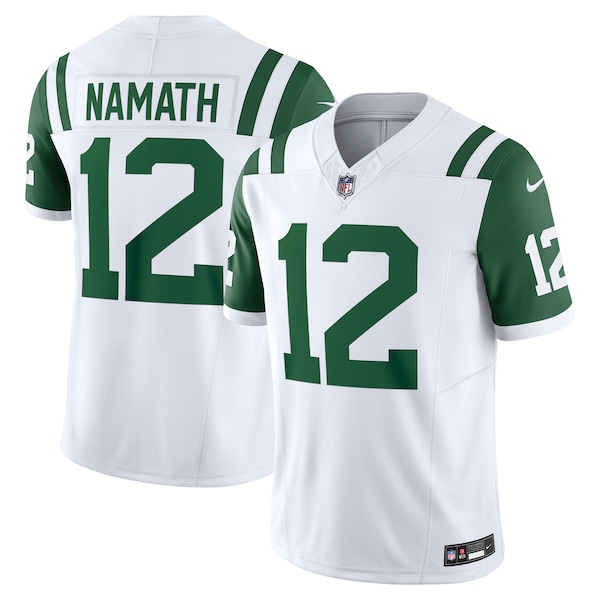 Joe Namath New York Jets Nike Classic Alternate Vapor F.U.S.E. Retired Player Limited Jersey - White