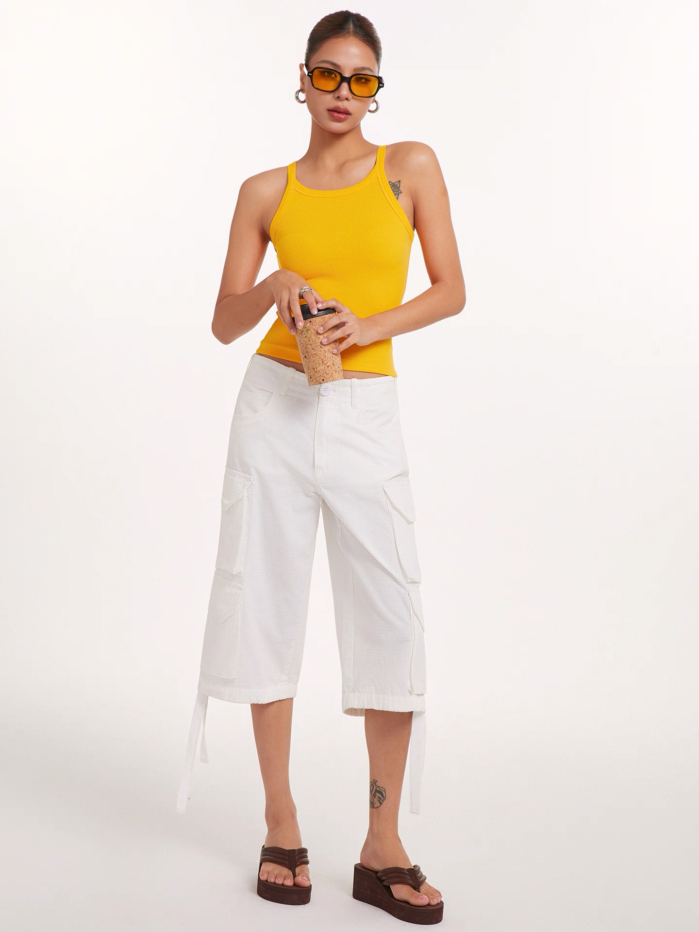 New Straight wide-leg pants