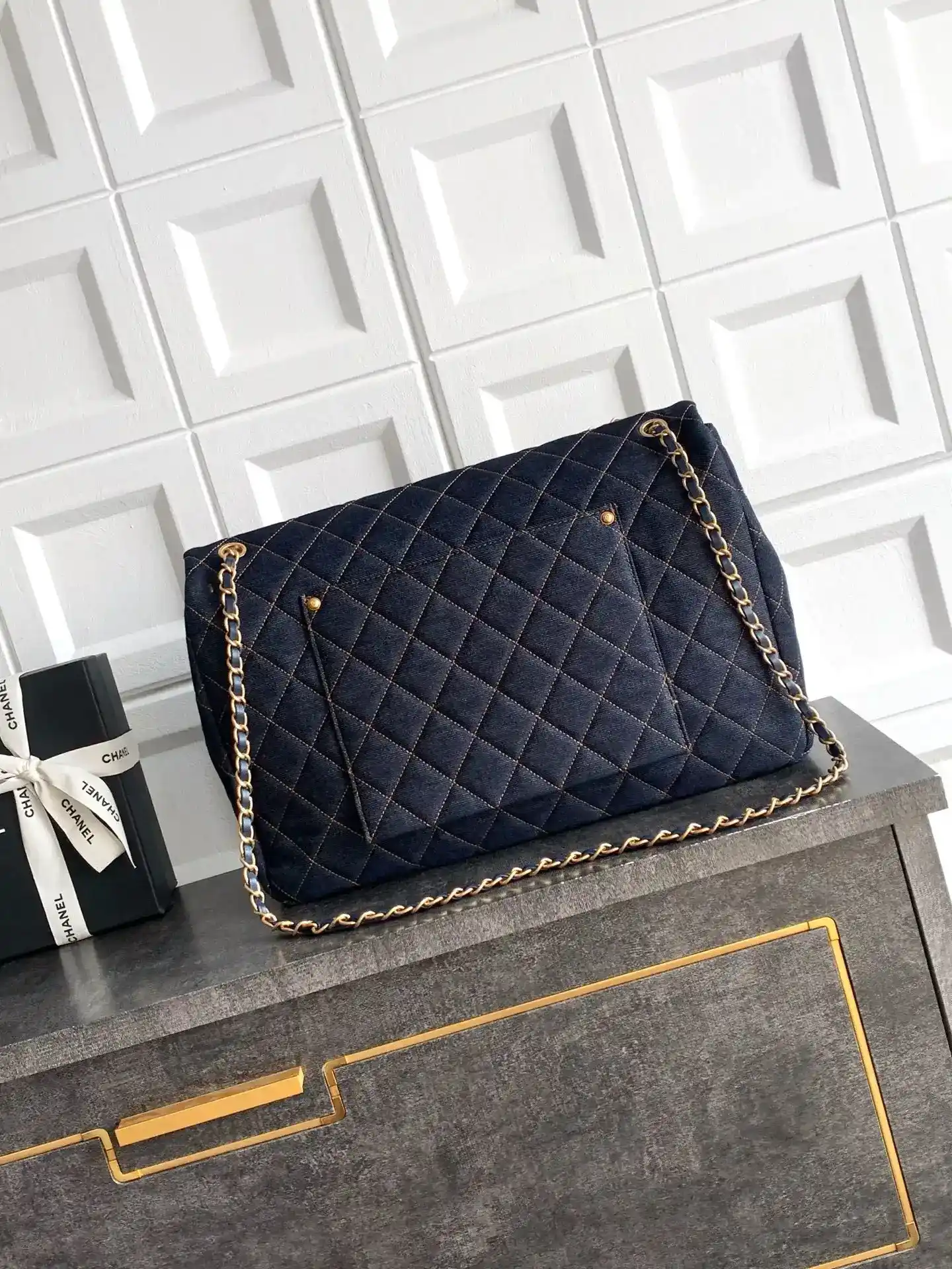 Chanel Classic Flap Navy Quilted Leather Shoulder Bag product photo from LabelPicks