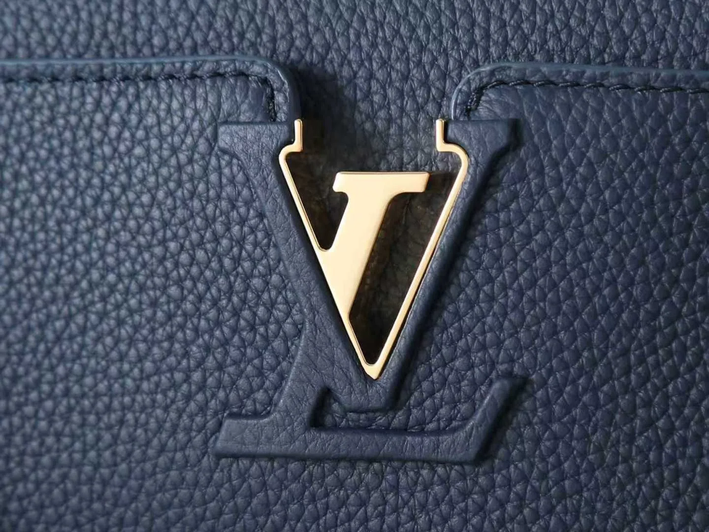 Louis Vuitton Capucines Blue Calfskin Top Handle Bag product photo from LabelPicks