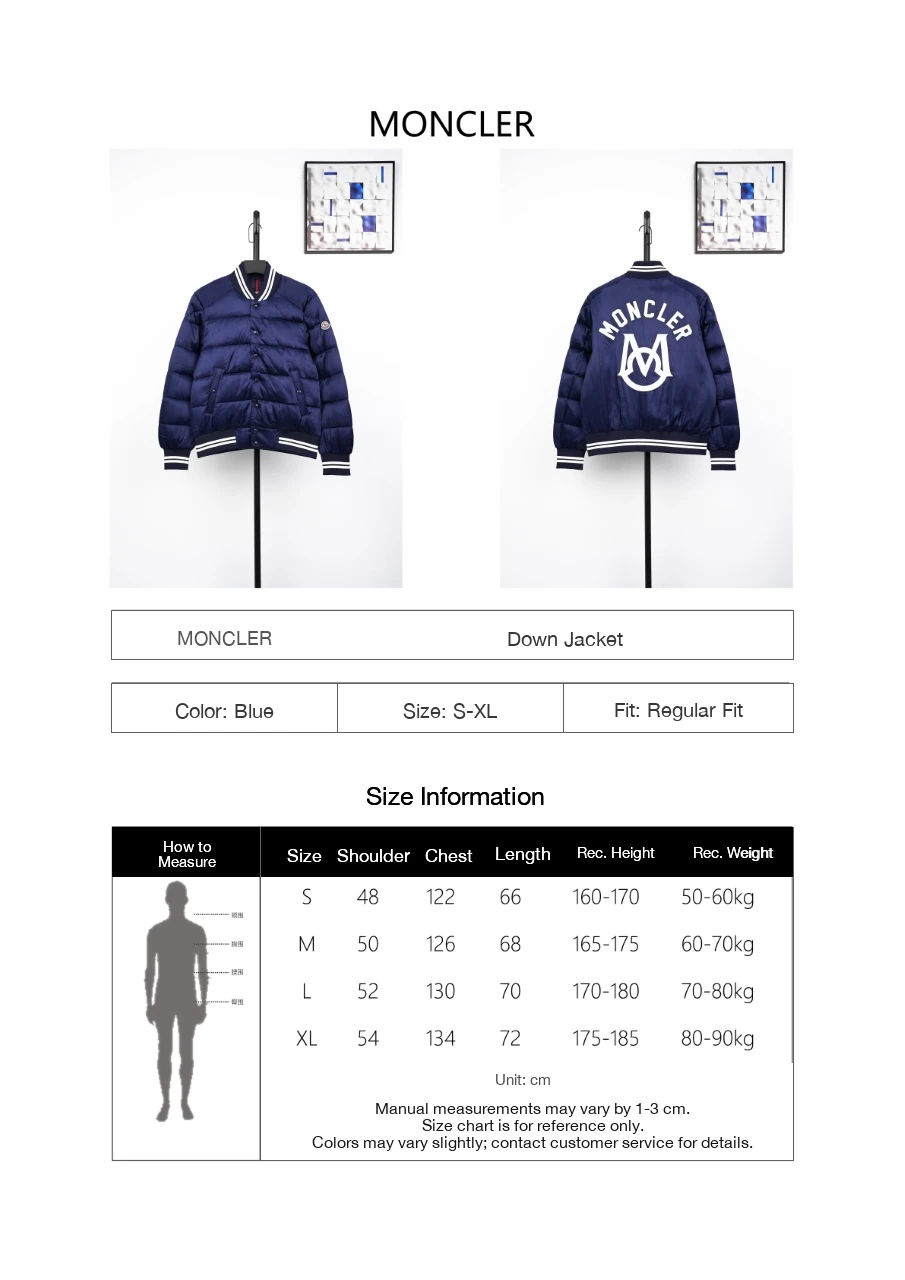 Moncler Navy Bomber Down Jacket product photo from LabelPicks