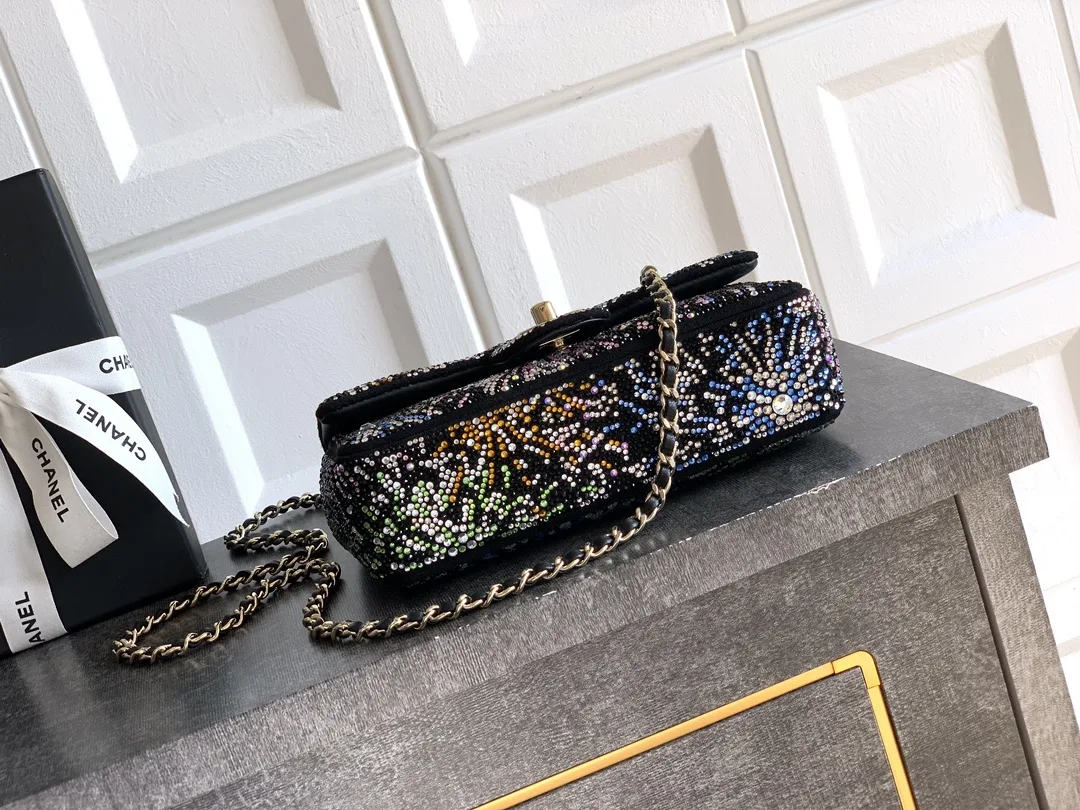 Chanel Classic Flap Black Crystal Shoulder Bag product photo from LabelPicks