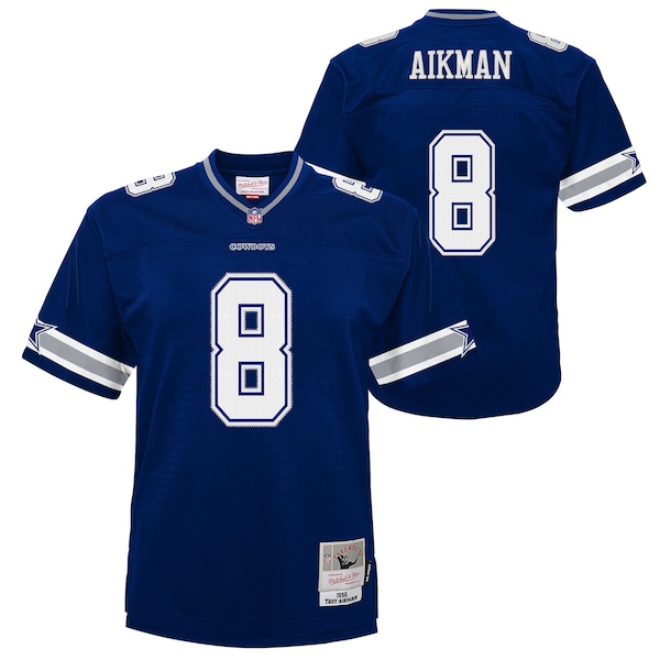 Troy Aikman Dallas Cowboys  Youth 1996 Legacy Jersey - Navy/White