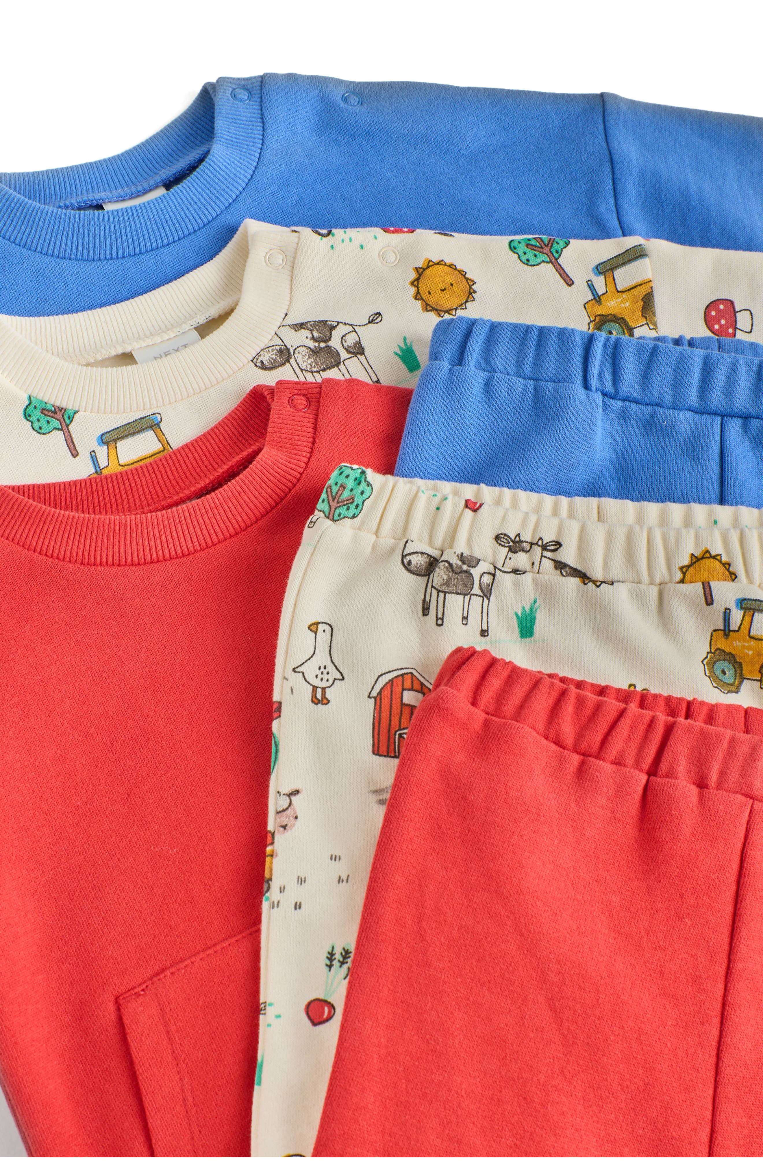 NEXT 6-Pack Assorted Sweatshirts & Sweatpants Set