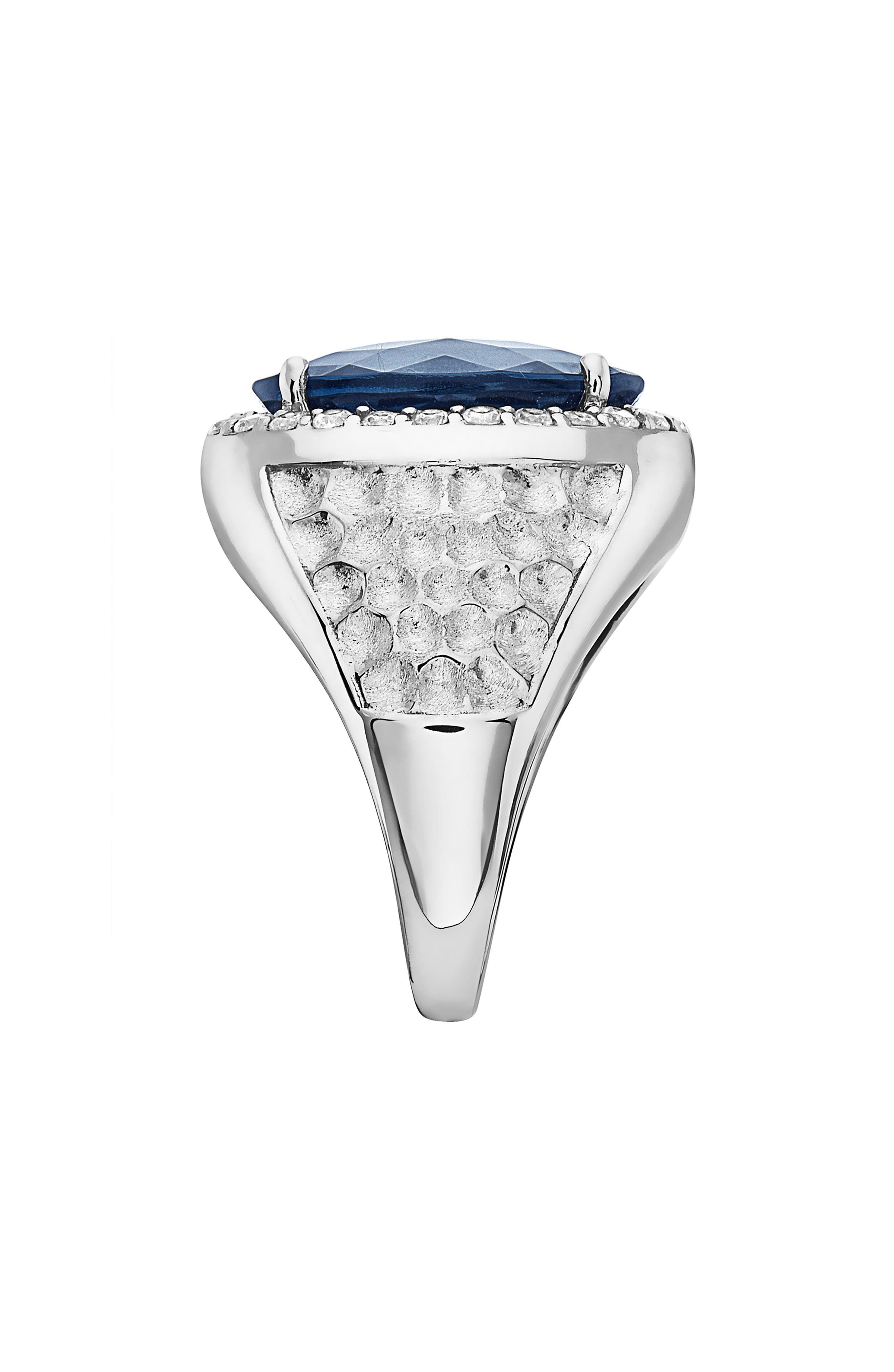 EFFY London Blue Topaz & Cubic Zirconia Ring
