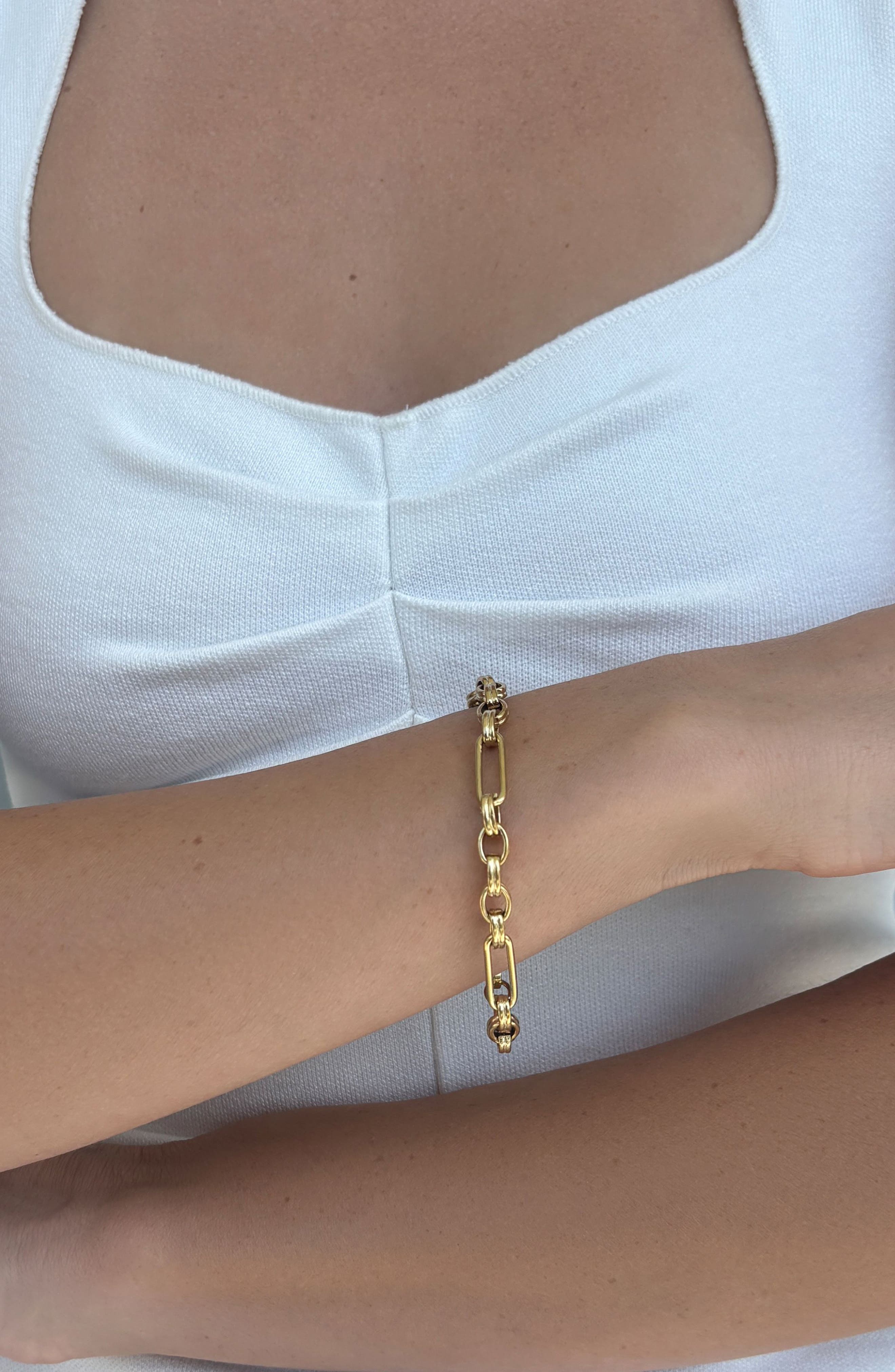 Adornia Tarnish Resistant 18K Gold Plated Chain Bracelet