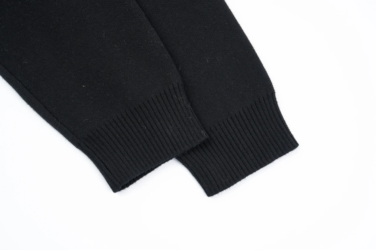 CELINE Black Triomphe Jacquard Cotton Crewneck Sweater product photo from LabelPicks