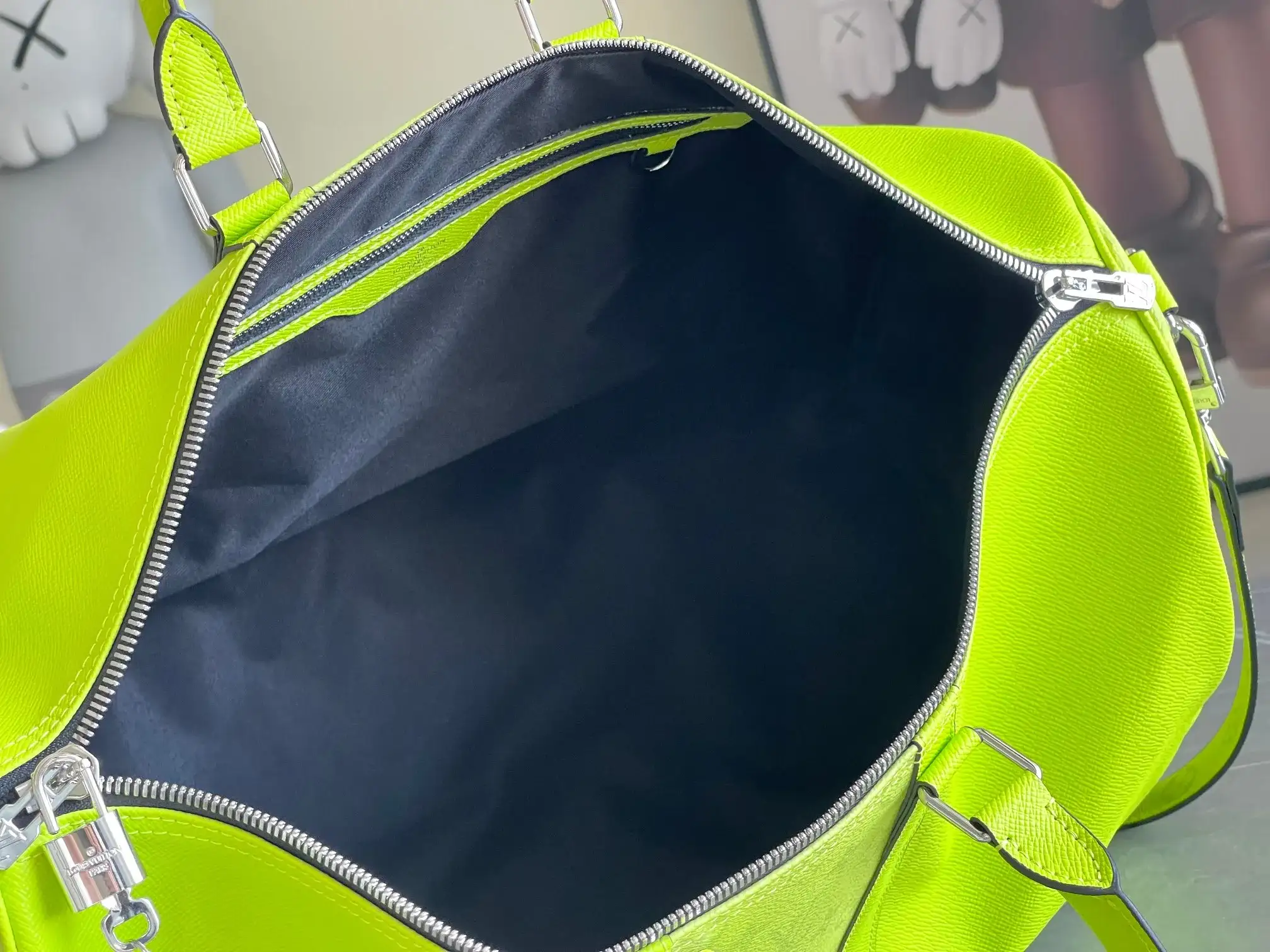 Louis Vuitton Black Keepall Canvas and Leather Tote Bag product photo from LabelPicks