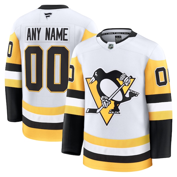 Pittsburgh Penguins  Away Premium Custom Jersey - White/Black