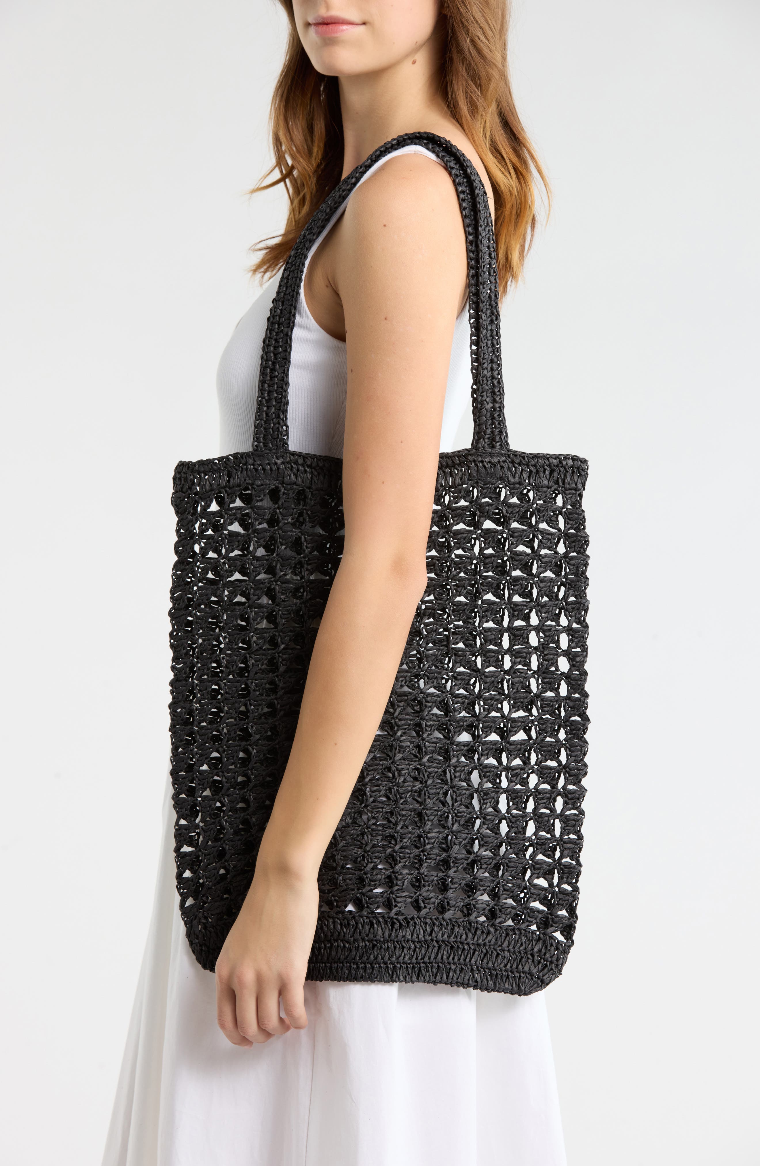 Collection XIIX Straw Tote Bag