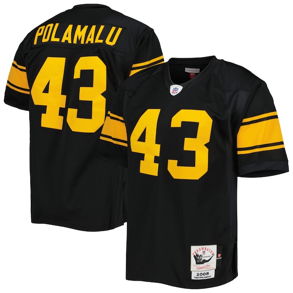Troy Polamalu Pittsburgh Steelers 2008  Authentic Throwback Retired Player Jersey - Black