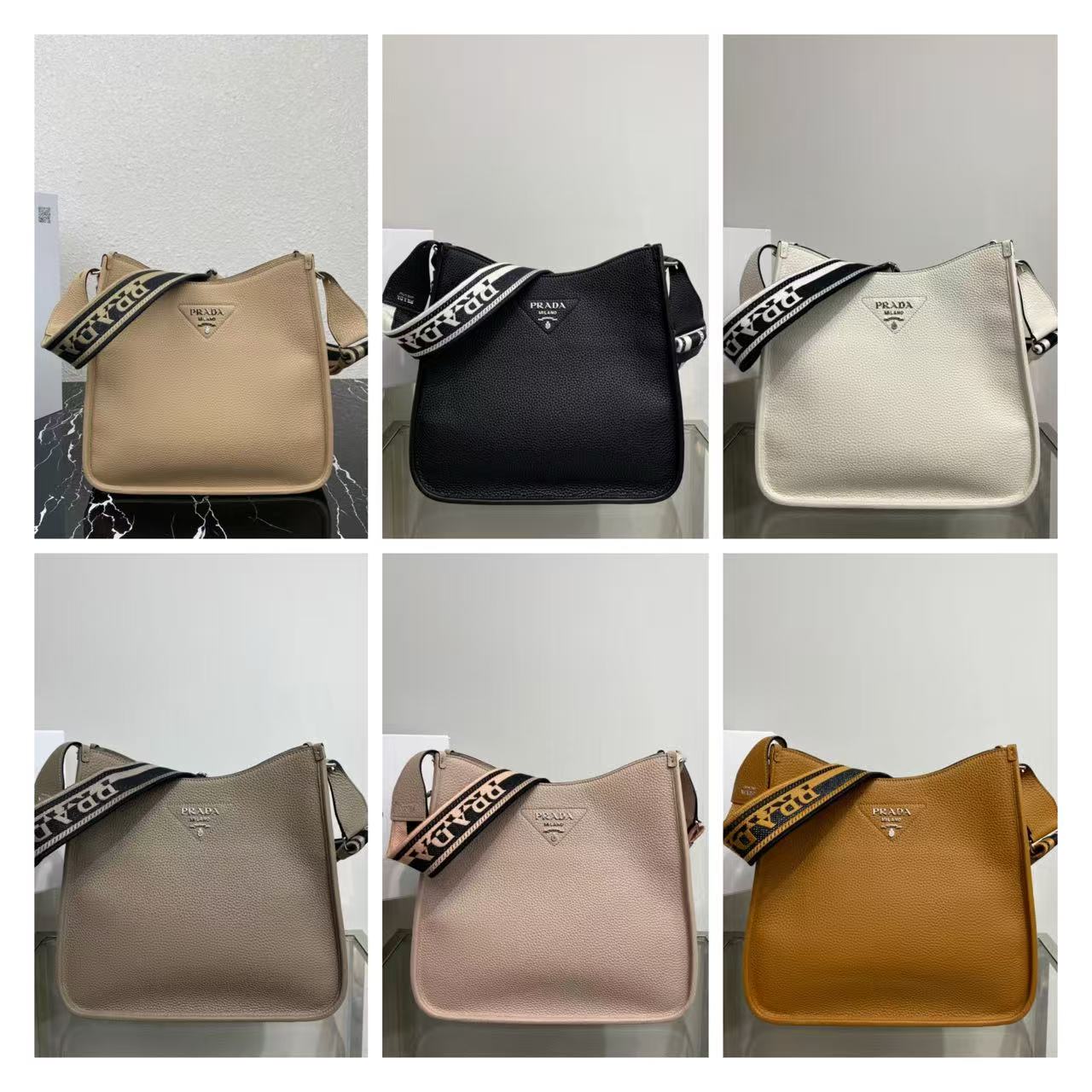 Prada messenger bag / cowhide leather / 30CM