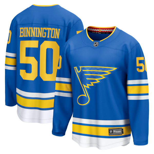 Jordan Binnington St. Louis Blues  Home Breakaway Jersey - Blue