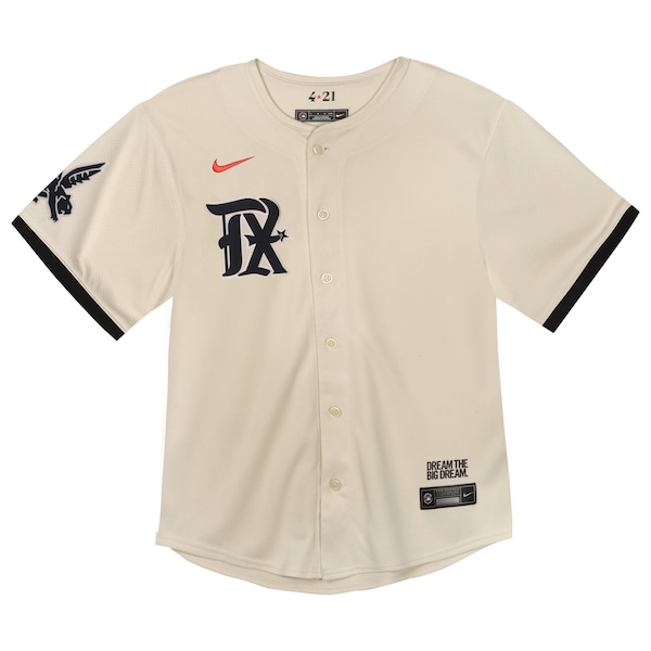 Texas Rangers Nike Toddler City Connect Limited Jersey - Natural