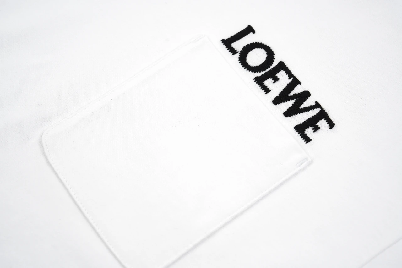 LOEWE White Pocket Logo Embroidered T-Shirt product photo from LabelPicks