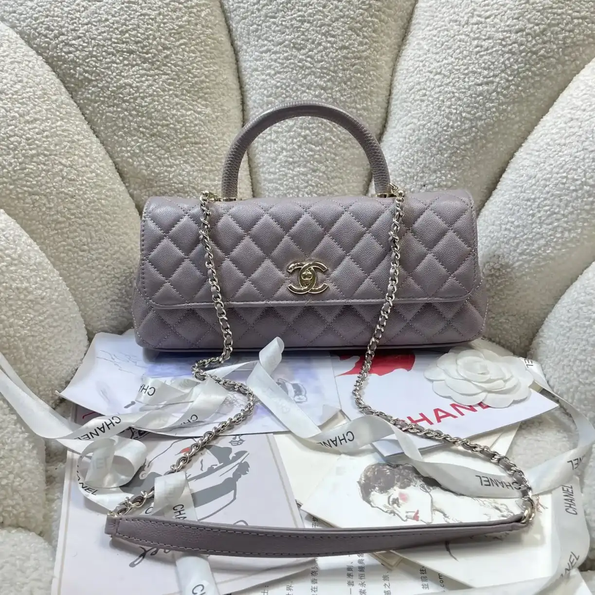 Chanel Black Coco Handle Calfskin Top Handle Bag product photo from LabelPicks