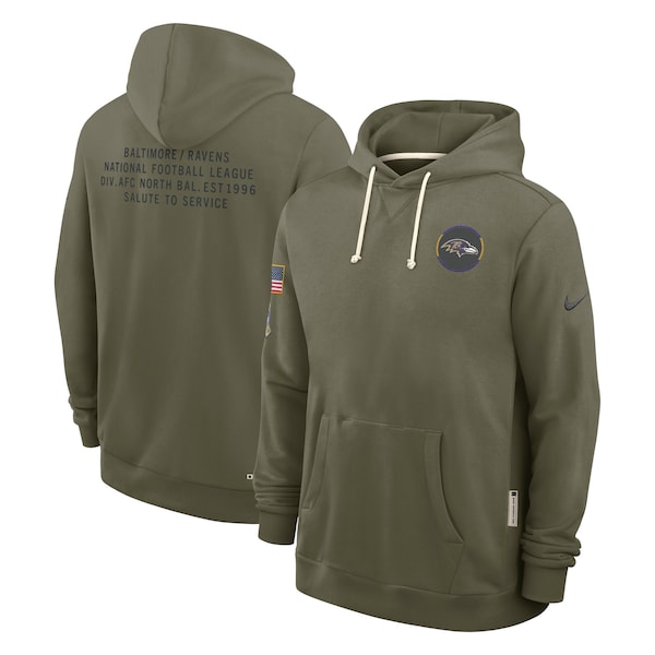 Baltimore Ravens Nike 2025 Salute to Service Sideline Standard Issue Dri-FIT Hoodie - Olive