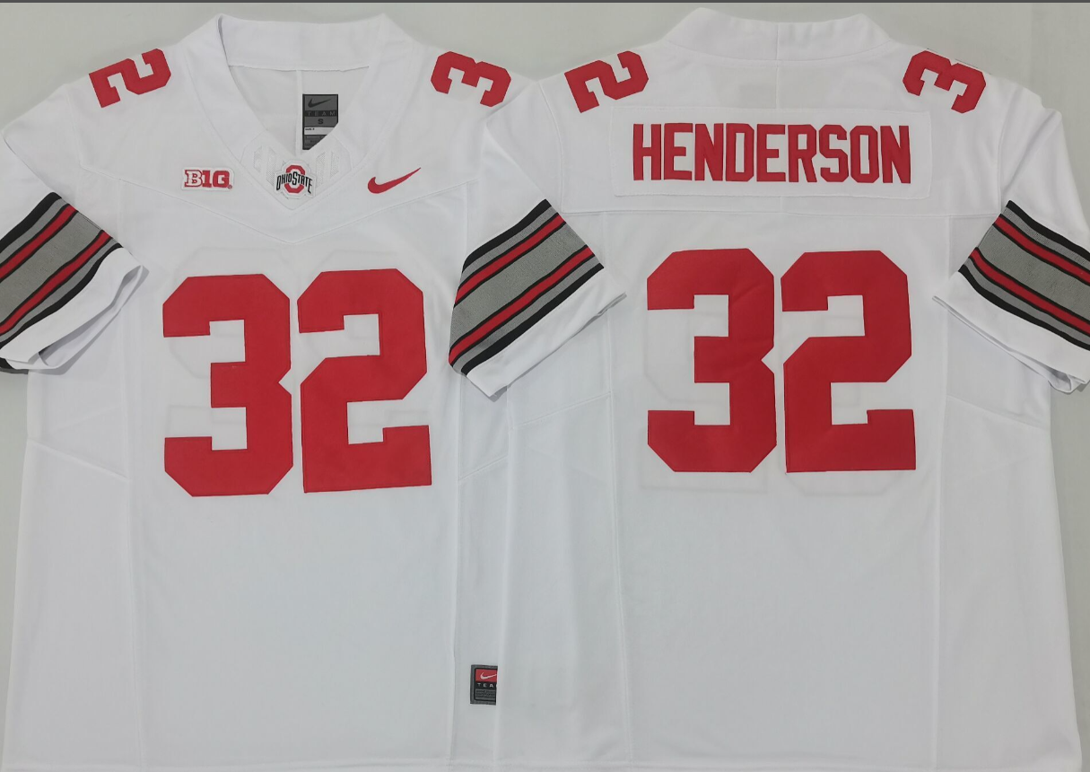 TreVeyon Henderson NCAA Ohio State Buckeyes Nike Vapor Limited Jersey