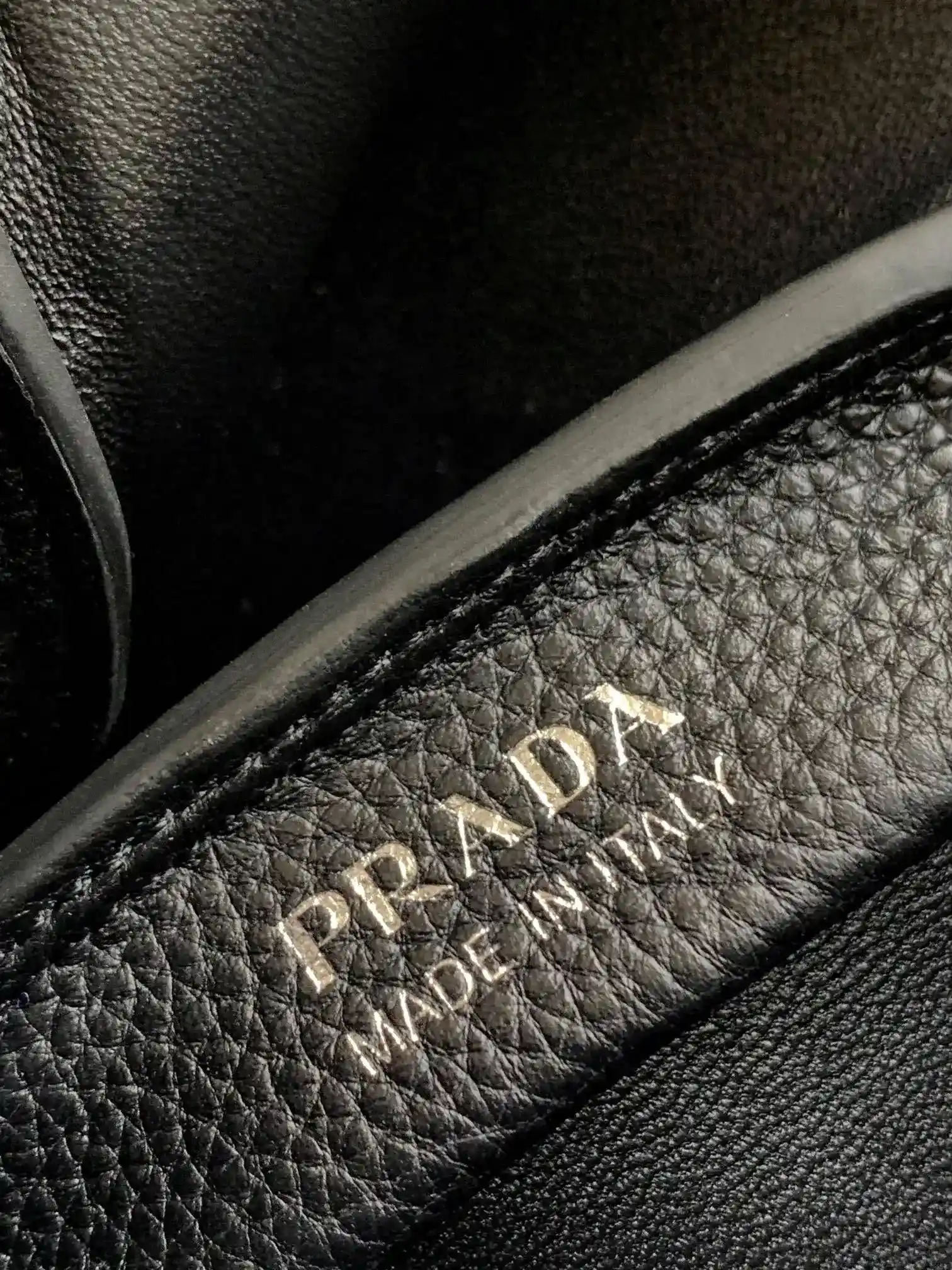 Prada Silver Grained Leather Tote Bag product photo from LabelPicks