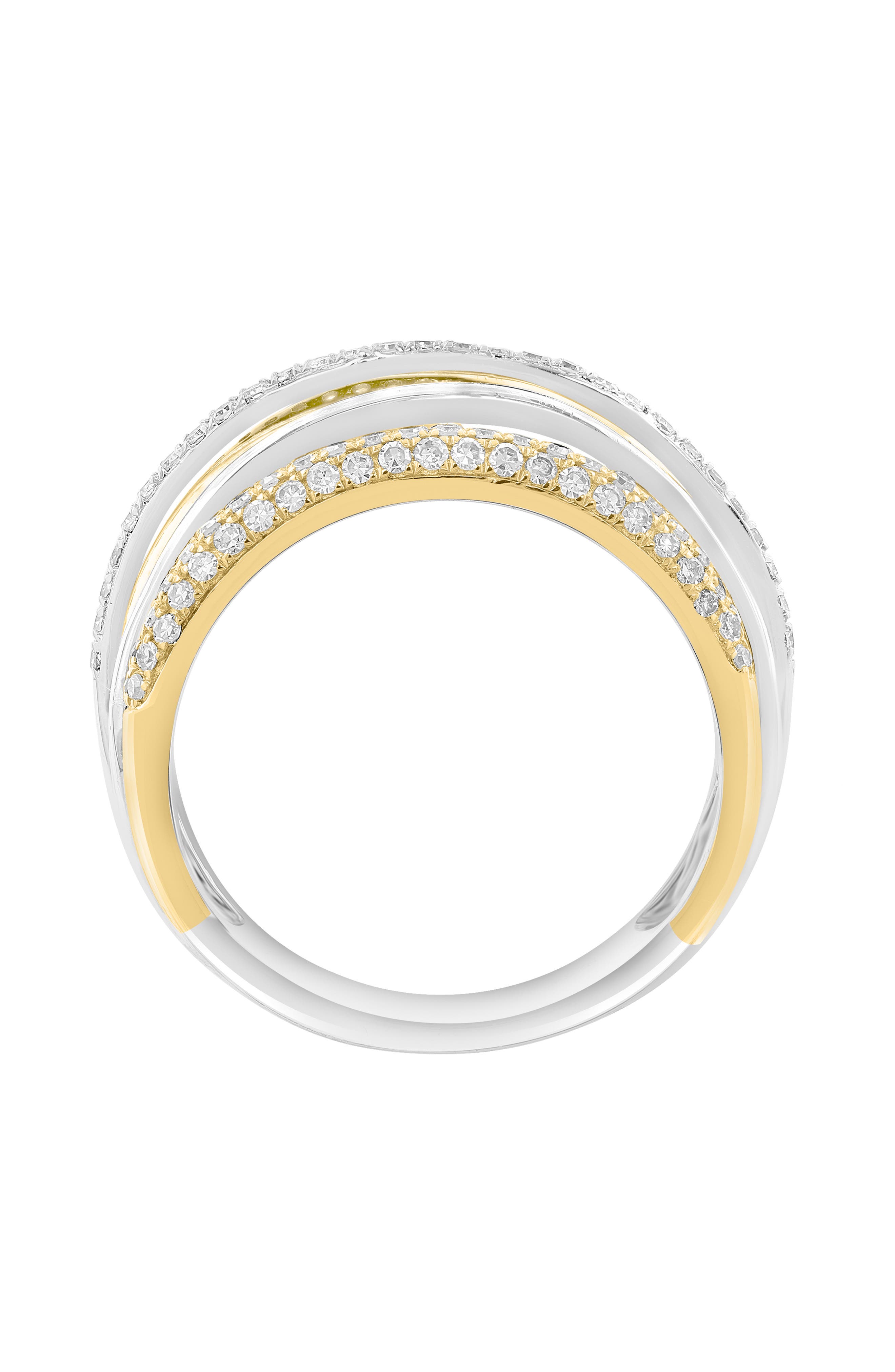 EFFY Pavé Diamond Crisscrossing Band Ring