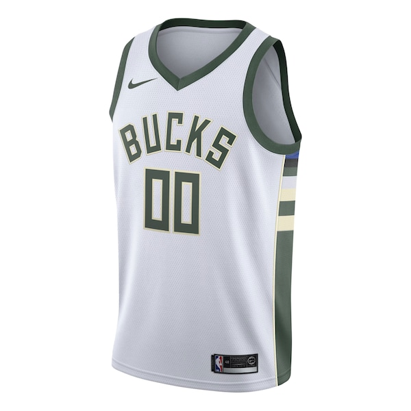 Milwaukee Bucks Nike Swingman Custom Jersey White - Association Edition