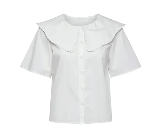Bluse mit Kragen