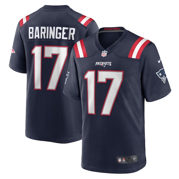 Bryce Baringer New England Patriots Nike Team Game Jersey -  Navy