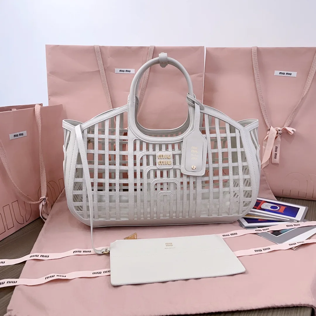 Miu Miu Woven Leather Tote Bag product photo from LabelPicks